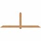 Ekena Millwork Eugene Smooth Timber Gable Bracket, Western Red Cedar, 108"W x 40"H x 5 1/2"D x 5 1/2"F, 9/12 Pitch GBW108X40X0606EUG00SWR - alternate 1